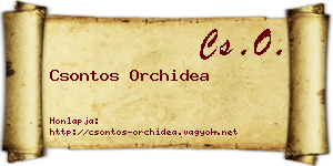 Csontos Orchidea névjegykártya